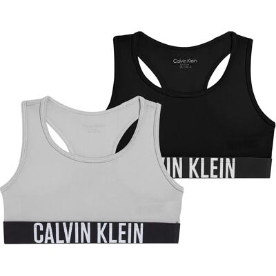 Calvin Klein Soutien-gorge De Sport G80g800744 2 Unités Black / Heather Grey 8-10 Années Fille - Publicité Calvin Klein Soutien-gorge De Sport G80g800744 2 Unités Black / Heather Grey 8-10 Années Fille - Publicité