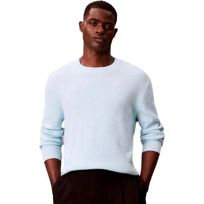 Calvin Klein Pull Texture Keepsake Blue 2XL Homme - Publicité Calvin Klein Pull Texture Keepsake Blue 2XL Homme - Publicité