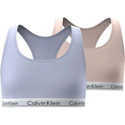 Calvin Klein Jeans Soutien-gorge De Sport G80g800742 2 Unités Heavenlyiris / Silverpeony 12-14 Années Fille - Publicité Calvin Klein Jeans Soutien-gorge De Sport G80g800742 2 Unités Heavenlyiris / Silverpeony 12-14 Années Fille - Publicité