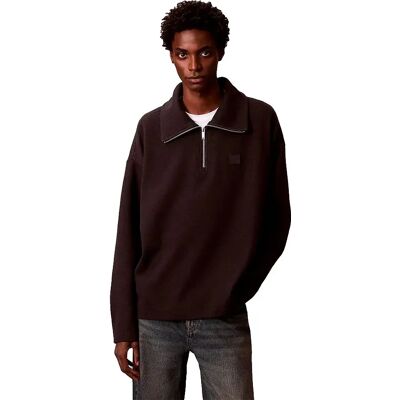 Calvin Klein Sweat à Demi-zip Brushed Black XL Homme - Publicité Calvin Klein Sweat à Demi-zip Brushed Black XL Homme - Publicité