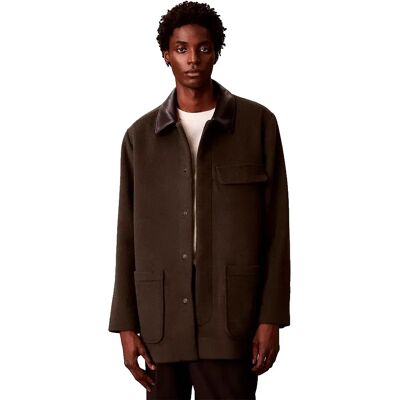 Calvin Klein Manteau Melton Peat M Homme - Publicité Calvin Klein Manteau Melton Peat M Homme - Publicité