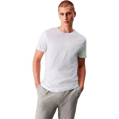 Calvin Klein Couche De Base à Manches Courtes Lv00nb4051 3 Unités White / White / White XL Homme - Publicité Calvin Klein Couche De Base à Manches Courtes Lv00nb4051 3 Unités White / White / White XL Homme - Publicité