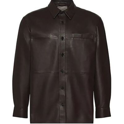 Calvin Klein Veste En Cuir Lv04le411g Mocha Brown M Homme - Publicité Calvin Klein Veste En Cuir Lv04le411g Mocha Brown M Homme - Publicité