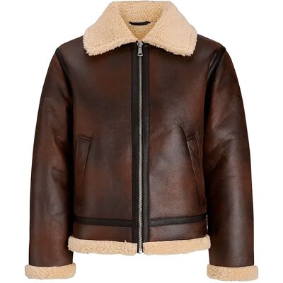 Jack & Jones Veste Norrebro Aviator Chocolate Brown S Homme - Publicité Jack & Jones Veste Norrebro Aviator Chocolate Brown S Homme - Publicité