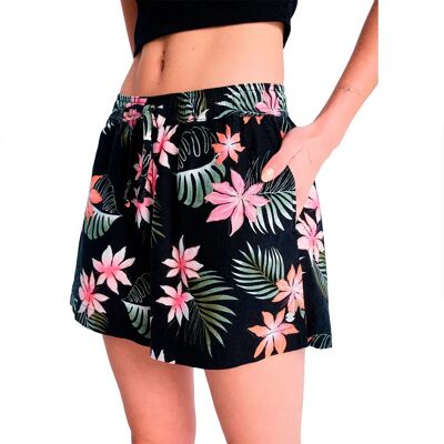 Roxy Short De Sport Lekeitio Break Mid Printed Anthracite Paradise Fleur L Femme - Publicité Roxy Short De Sport Lekeitio Break Mid Printed Anthracite Paradise Fleur L Femme - Publicité