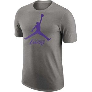 Jordan T-shirt à Manches Courtes Los Angeles Lakers Grey XL Homme
