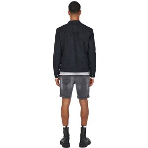 Only & Sons Willow Fake Suede Jacket Noir S Homme Noir S male