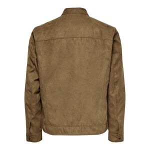 Only & Sons Willow Fake Suede Jacket Marron XL Homme Marron XL male