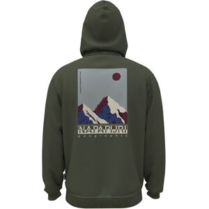 Napapijri B telemark 1 Hoodie Vert S Homme Vert S male