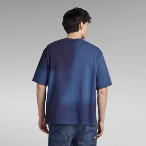 G-star Spray Autograph Boxy Short Sleeve T-shirt Bleu XL Homme Bleu XL male