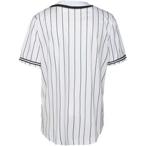 Karl Kani Serif Pinstripe Baseball Short Sleeve T shirt Blanc XL Homme Blanc XL male