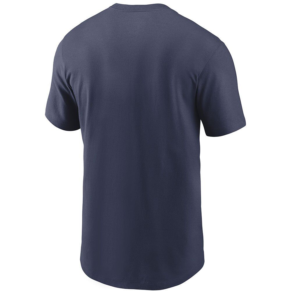 Nike Mlb New York Yankees Wordmark Short Sleeve T-shirt Bleu S Homme Bleu S male