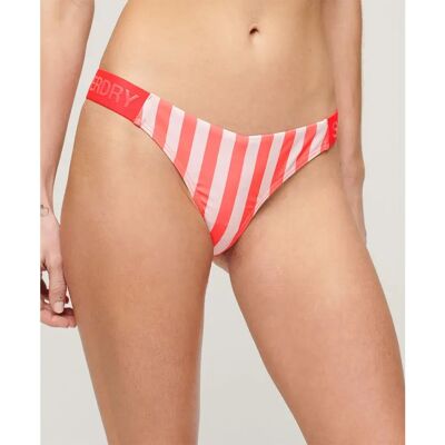 Superdry Bas De Bikini Cheeky Pink Stripe M Femme - Publicité Superdry Bas De Bikini Cheeky Pink Stripe M Femme - Publicité