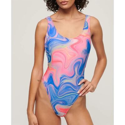 Superdry Maillot De Bain Print Scoop Back Multi Marble L Femme - Publicité Superdry Maillot De Bain Print Scoop Back Multi Marble L Femme - Publicité