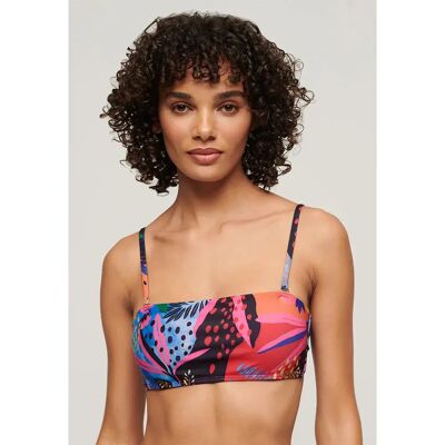 Superdry Haut De Bikini Tropical Bandeau Blue Tropical 2XS Femme - Publicité Superdry Haut De Bikini Tropical Bandeau Blue Tropical 2XS Femme - Publicité