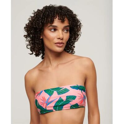 Superdry Haut De Bikini Tropical Bandeau Malibu Pink Paradise XL Femme - Publicité Superdry Haut De Bikini Tropical Bandeau Malibu Pink Paradise XL Femme - Publicité
