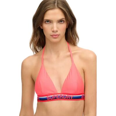 Superdry Haut De Bikini Triangle Stripe Hyper Fire Pink 2XS Femme - Publicité Superdry Haut De Bikini Triangle Stripe Hyper Fire Pink 2XS Femme - Publicité