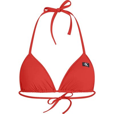 Calvin Klein Haut De Bikini Kw0kw02343 Flaming Chili S Femme - Publicité Calvin Klein Haut De Bikini Kw0kw02343 Flaming Chili S Femme - Publicité