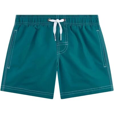 Sundek Short De Bain Iconic Taffeta Teal 03 6 Années Garçon - Publicité Sundek Short De Bain Iconic Taffeta Teal 03 6 Années Garçon - Publicité