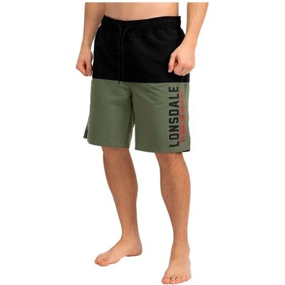 Lonsdale Short De Bain Hayling Olive / Black / Red 3XL Homme - Publicité Lonsdale Short De Bain Hayling Olive / Black / Red 3XL Homme - Publicité