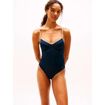 Tommy Hilfiger Maillot De Bain Uw0uw05848 Blue L Femme - Publicité Tommy Hilfiger Maillot De Bain Uw0uw05848 Blue L Femme - Publicité