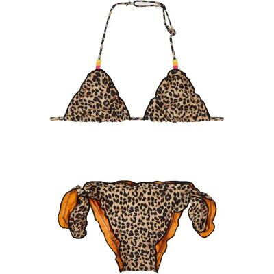Sundek Bikini Mini Magnolia With Sweet Leopard Print Durian 6 Années Fille - Publicité Sundek Bikini Mini Magnolia With Sweet Leopard Print Durian 6 Années Fille - Publicité