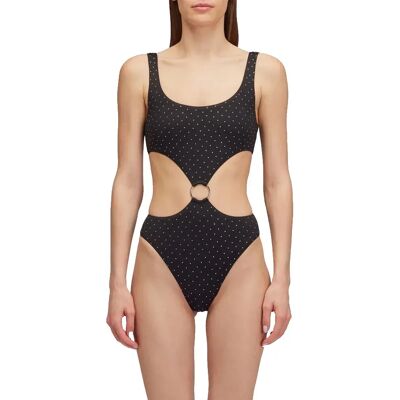 Sundek Maillot De Bain One-piece With Capri Rhinestones Black M Femme - Publicité Sundek Maillot De Bain One-piece With Capri Rhinestones Black M Femme - Publicité