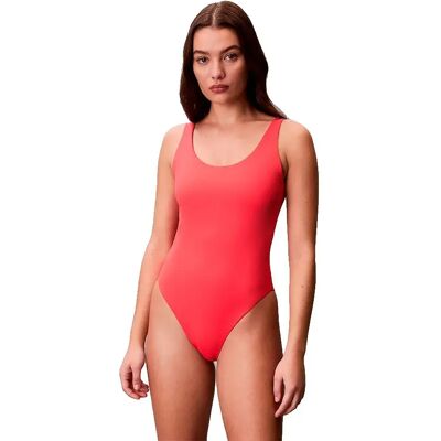 Calvin Klein Maillot De Bain Lv00q61205 Scoop Back Punch Pink S Femme - Publicité Calvin Klein Maillot De Bain Lv00q61205 Scoop Back Punch Pink S Femme - Publicité