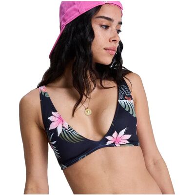Roxy Haut De Bikini Paradise Fleur Elongated Triangle Anthracite Paradise Fleur Swim XL Femme - Publicité Roxy Haut De Bikini Paradise Fleur Elongated Triangle Anthracite Paradise Fleur Swim XL Femme - Publicité