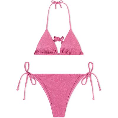 Giorgio Armani Emporio Armani Bikini Ew000786_af20241 Triangle Pink Monstera M Femme - Publicité Giorgio Armani Emporio Armani Bikini Ew000786_af20241 Triangle Pink Monstera M Femme - Publicité