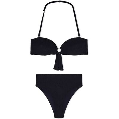 Giorgio Armani Emporio Armani Bikini Ew003273_af20238 Bandeau Black S Femme - Publicité Giorgio Armani Emporio Armani Bikini Ew003273_af20238 Bandeau Black S Femme - Publicité