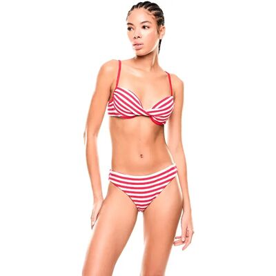 Giorgio Armani Ea7 Emporio Armani Bikini 7w001483_af24572 Fancy Stripe Red M Femme - Publicité Giorgio Armani Ea7 Emporio Armani Bikini 7w001483_af24572 Fancy Stripe Red M Femme - Publicité