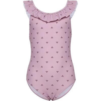 Hummel Maillot De Bain Bee Aop Frill Mauve Shadow 98 cm Fille - Publicité Hummel Maillot De Bain Bee Aop Frill Mauve Shadow 98 cm Fille - Publicité