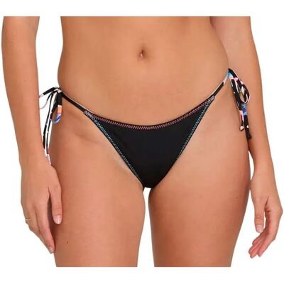 Billabong Bas De Bikini Party Wave Thong Tie Side Black Pebble M Femme - Publicité Billabong Bas De Bikini Party Wave Thong Tie Side Black Pebble M Femme - Publicité
