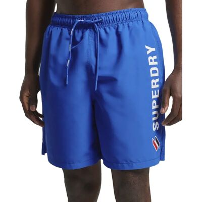 Superdry Short De Bain Code Applque 19inch Racer Cobalt M Homme - Publicité Superdry Short De Bain Code Applque 19inch Racer Cobalt M Homme - Publicité