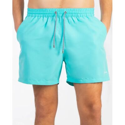 FaÇonnable Short De Bain Logo Solid Curacao Blue L Homme - Publicité FaÇonnable Short De Bain Logo Solid Curacao Blue L Homme - Publicité