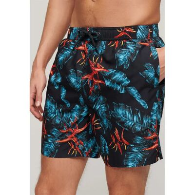Superdry Short De Bain Hawaiian Print 17´´ Dark Navy Fire M Homme - Publicité Superdry Short De Bain Hawaiian Print 17´´ Dark Navy Fire M Homme - Publicité