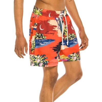 Grimey Short De Bain Ocean Gateways Red XS Homme - Publicité Grimey Short De Bain Ocean Gateways Red XS Homme - Publicité