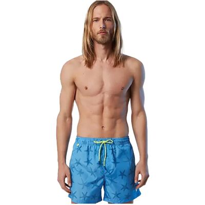 North Sails Short De Bain Volley All Over Blue / Yellow L Homme - Publicité North Sails Short De Bain Volley All Over Blue / Yellow L Homme - Publicité