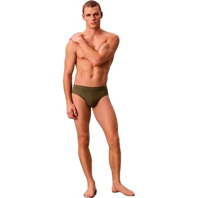 Calvin Klein Slip De Bain Boxer Lv00n61031 Brief Brush Green S Homme - Publicité Calvin Klein Slip De Bain Boxer Lv00n61031 Brief Brush Green S Homme - Publicité
