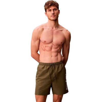 Calvin Klein Slip De Bain Boxer Lv00n61047 Brush Green XS Homme - Publicité Calvin Klein Slip De Bain Boxer Lv00n61047 Brush Green XS Homme - Publicité
