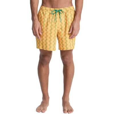Quiksilver Short De Bain Stretch Printed Volley 16´´ Mineral Yellow Horizon S Homme - Publicité Quiksilver Short De Bain Stretch Printed Volley 16´´ Mineral Yellow Horizon S Homme - Publicité