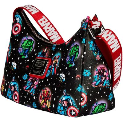 Loungefly Sac Porté épaule Les Avengers Black / Red One Size unisex - Publicité Loungefly Sac Porté épaule Les Avengers Black / Red One Size unisex - Publicité