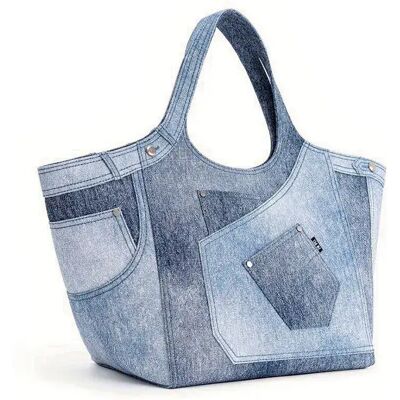 Jw Pei Sac En Toile Alaia Denim Blue One Size unisex - Publicité Jw Pei Sac En Toile Alaia Denim Blue One Size unisex - Publicité