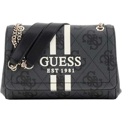 Guess Sac Noelle Ii Cnvrtble Flap Coal Logo One Size unisex - Publicité Guess Sac Noelle Ii Cnvrtble Flap Coal Logo One Size unisex - Publicité