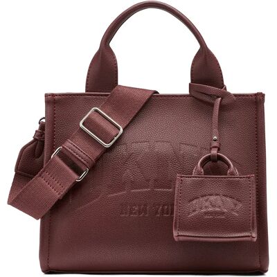 Dkny Sac En Toile Hadlee Sm Aged Wine One Size unisex - Publicité Dkny Sac En Toile Hadlee Sm Aged Wine One Size unisex - Publicité