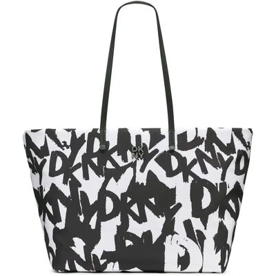Dkny Sac En Toile Jenny Optic White / Bk White One Size unisex - Publicité Dkny Sac En Toile Jenny Optic White / Bk White One Size unisex - Publicité