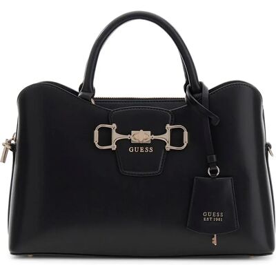 Guess Sac Janie Satchel Black One Size unisex - Publicité Guess Sac Janie Satchel Black One Size unisex - Publicité