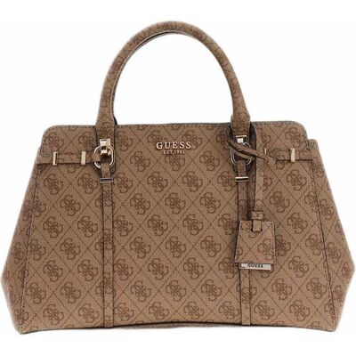 Guess Sac Leona Logo Latte Logo One Size unisex - Publicité Guess Sac Leona Logo Latte Logo One Size unisex - Publicité