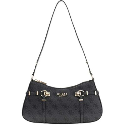 Guess Sac Porté épaule Leona Logo Coal Logo One Size unisex - Publicité Guess Sac Porté épaule Leona Logo Coal Logo One Size unisex - Publicité